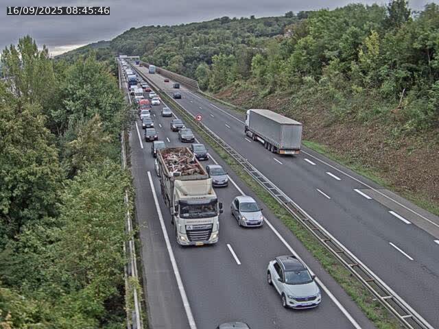 Caméra autoroute France - A30, Hayange direction Metz