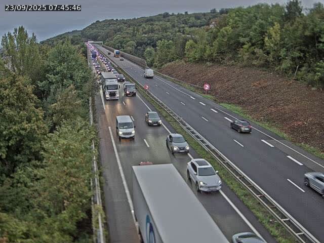 Caméra autoroute France - A30, Hayange direction Metz