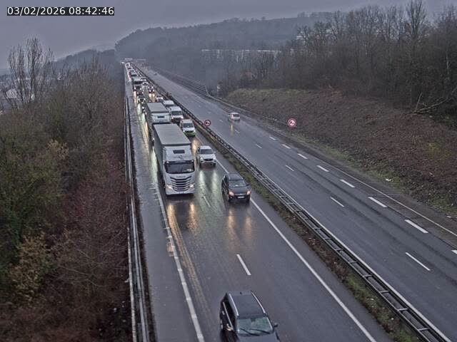 <h2>Caméra autoroute France - A30, Hayange direction Metz</h2>