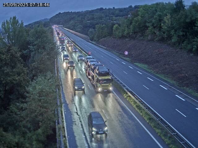 Caméra autoroute France - A30, Hayange direction Metz
