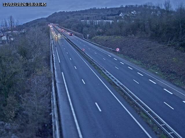 <h2>Caméra autoroute France - A30, Hayange direction Metz</h2>