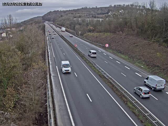 <h2>Caméra autoroute France - A30, Hayange direction Metz</h2>