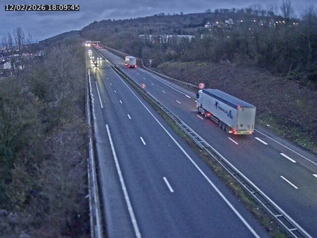 <h2>Caméra autoroute France - A30, Hayange direction Metz</h2>