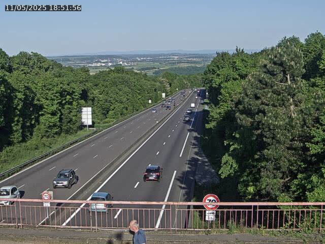 Caméra autoroute France - A33, Houdemont direction Lunéville