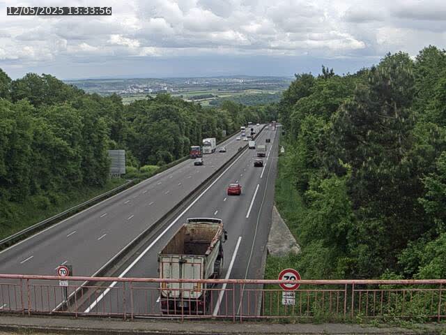 Caméra autoroute France - A33, Houdemont direction Lunéville