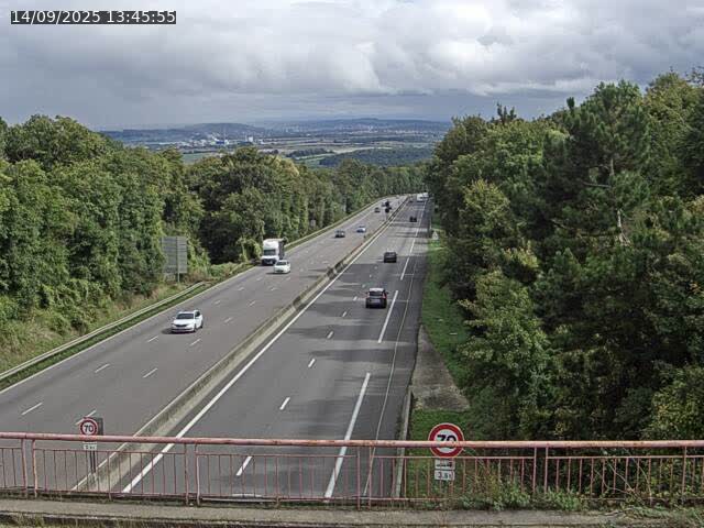 Caméra autoroute France - A33, Houdemont direction Lunéville