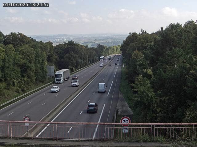 Caméra autoroute France - A33, Houdemont direction Lunéville