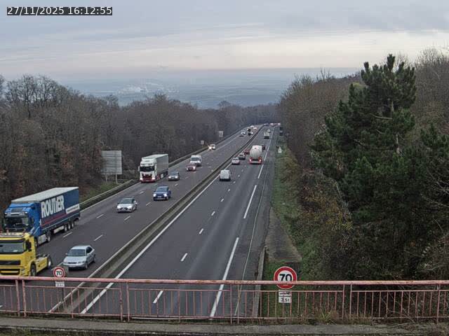 Caméra autoroute France - A33, Houdemont direction Lunéville