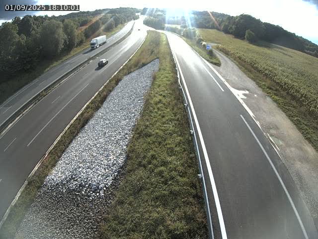 Webcam trafic à la Houpette, sur la Nationale 4 (N4) dans la commune de Rupt-aux-Nonains