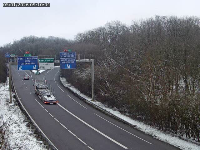 <h2>Caméra autoroute France - Biffurcation A31/A33, Laxou direction Nancy</h2>