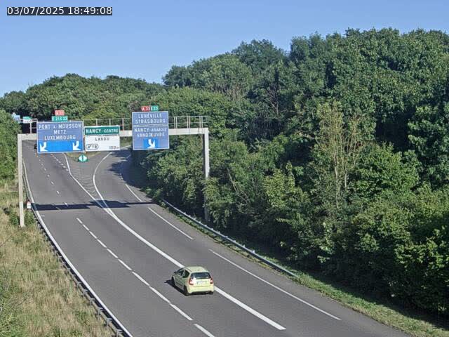 Caméra autoroute France - Biffurcation A31/A33, Laxou direction Nancy