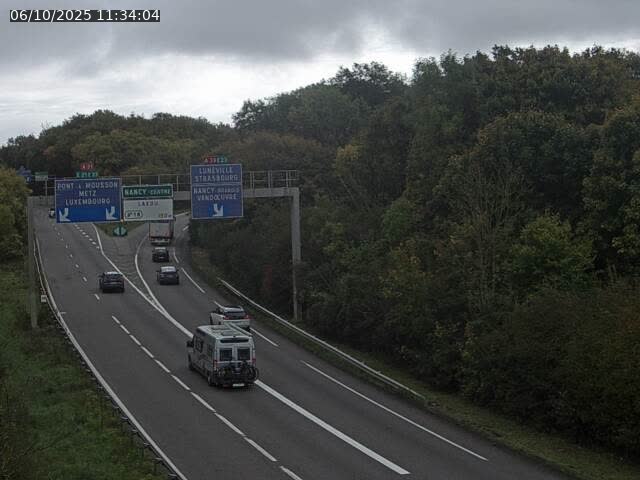 Caméra autoroute France - Biffurcation A31/A33, Laxou direction Nancy