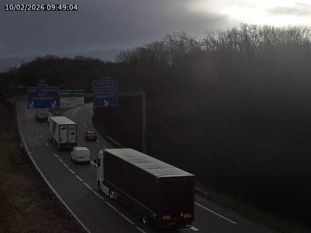 <h2>Caméra autoroute France - Biffurcation A31/A33, Laxou direction Nancy</h2>