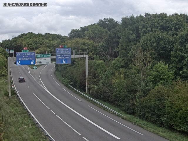 <h2>Caméra autoroute France - Biffurcation A31/A33, Laxou direction Nancy</h2>