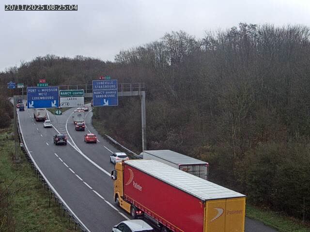 Caméra autoroute France - Biffurcation A31/A33, Laxou direction Nancy