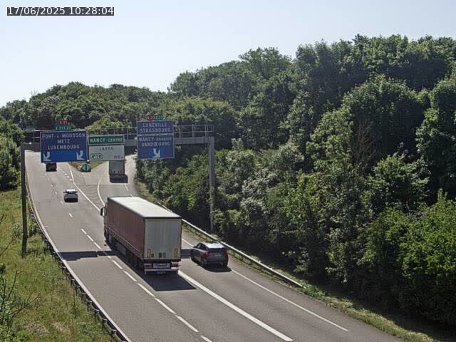 Caméra autoroute France - Biffurcation A31/A33, Laxou direction Nancy