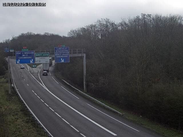 <h2>Caméra autoroute France - Biffurcation A31/A33, Laxou direction Nancy</h2>