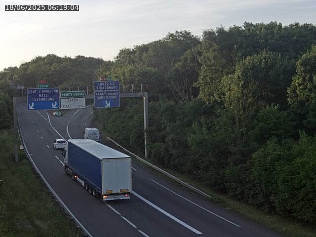 Caméra autoroute France - Biffurcation A31/A33, Laxou direction Nancy