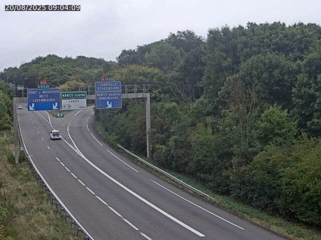 Caméra autoroute France - Biffurcation A31/A33, Laxou direction Nancy