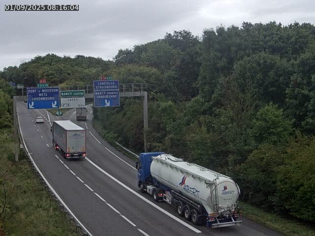 Caméra autoroute France - Biffurcation A31/A33, Laxou direction Nancy