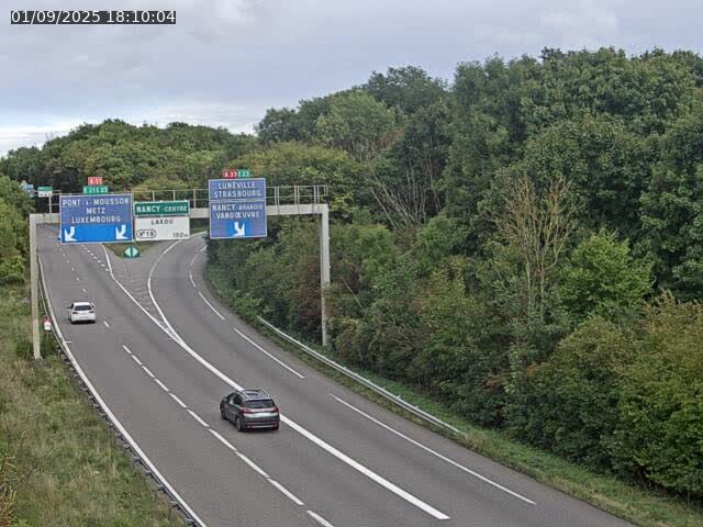 Caméra autoroute France - Biffurcation A31/A33, Laxou direction Nancy