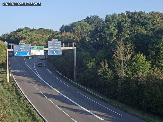 Caméra autoroute France - Biffurcation A31/A33, Laxou direction Nancy