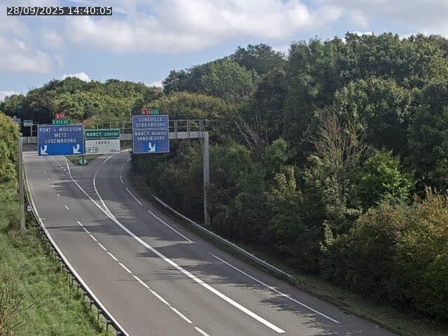Caméra autoroute France - Biffurcation A31/A33, Laxou direction Nancy