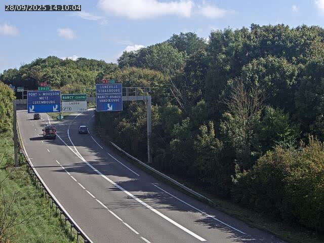 Caméra autoroute France - Biffurcation A31/A33, Laxou direction Nancy