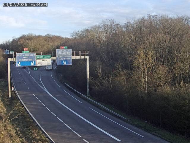<h2>Caméra autoroute France - Biffurcation A31/A33, Laxou direction Nancy</h2>