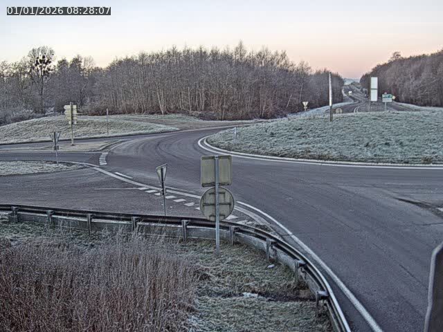 Caméra sur la N57 à la jonction avec la D64 à Saint-Sauveur, à proximité de Luxeuil-les-Bains