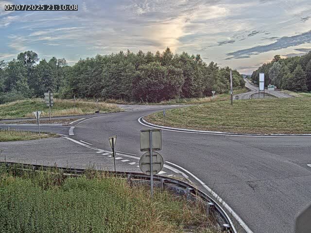 Caméra sur la N57 à la jonction avec la D64 à Saint-Sauveur, à proximité de Luxeuil-les-Bains