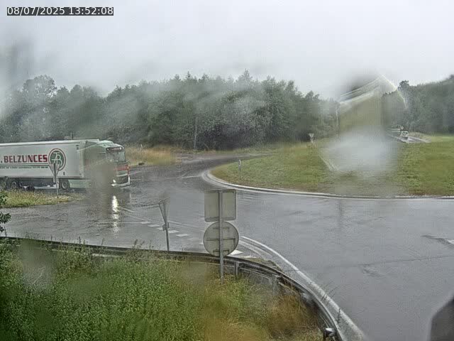 Caméra sur la N57 à la jonction avec la D64 à Saint-Sauveur, à proximité de Luxeuil-les-Bains