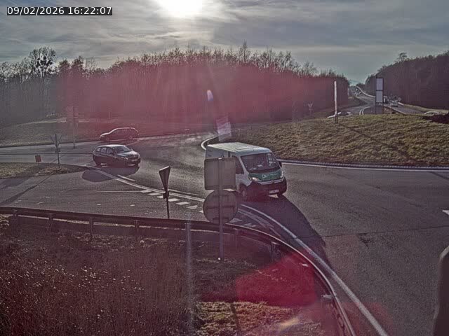 Caméra sur la N57 à la jonction avec la D64 à Saint-Sauveur, à proximité de Luxeuil-les-Bains
