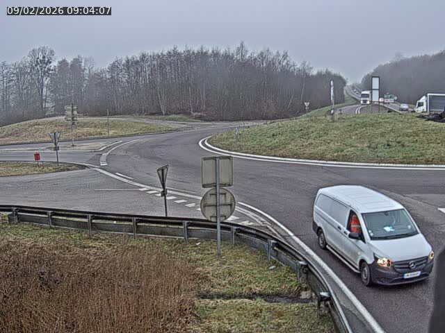 Caméra sur la N57 à la jonction avec la D64 à Saint-Sauveur, à proximité de Luxeuil-les-Bains