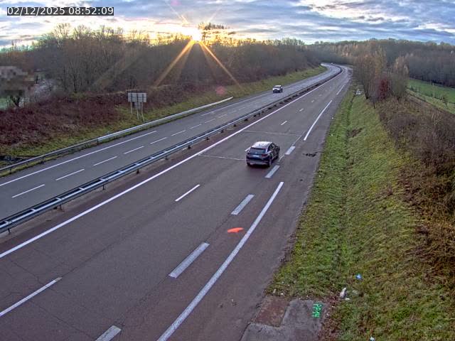 Webcam sur la D438, à proximité du début de la N19 près de Lure, à Lyoffans