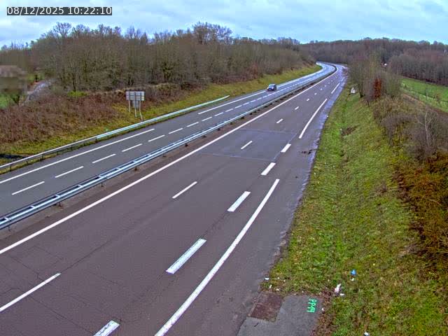 Webcam sur la N19 à Lyoffans. Vue orientée vers Vesoul