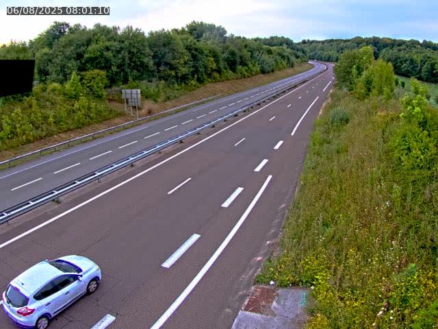 Webcam sur la N19 à Lyoffans. Vue orientée vers Vesoul