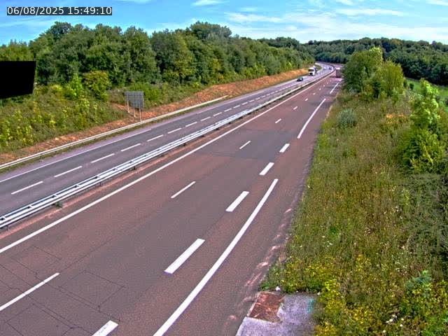 Webcam sur la N19 à Lyoffans. Vue orientée vers Vesoul