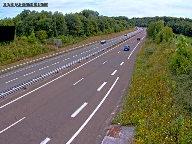 Webcam sur la N19 à Lyoffans. Vue orientée vers Vesoul