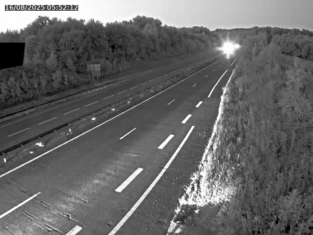 Webcam sur la N19 à Lyoffans. Vue orientée vers Vesoul