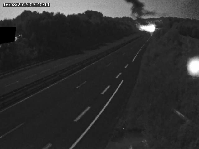 Webcam sur la N19 à Lyoffans. Vue orientée vers Vesoul