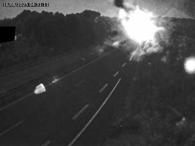 Webcam sur la N19 à Lyoffans. Vue orientée vers Vesoul