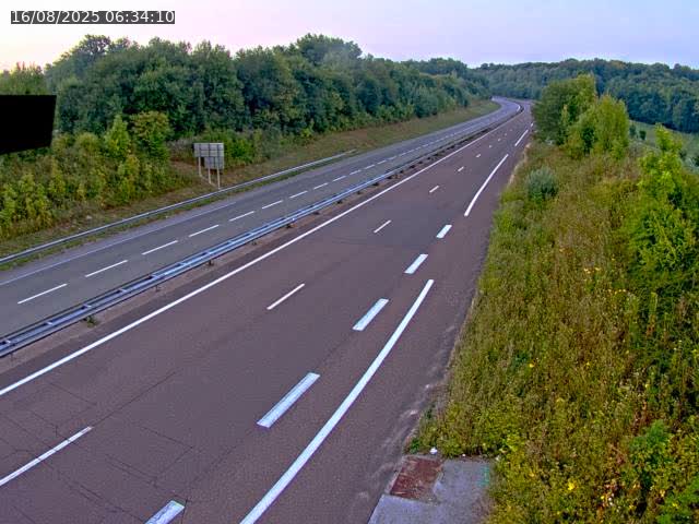 Webcam sur la N19 à Lyoffans. Vue orientée vers Vesoul