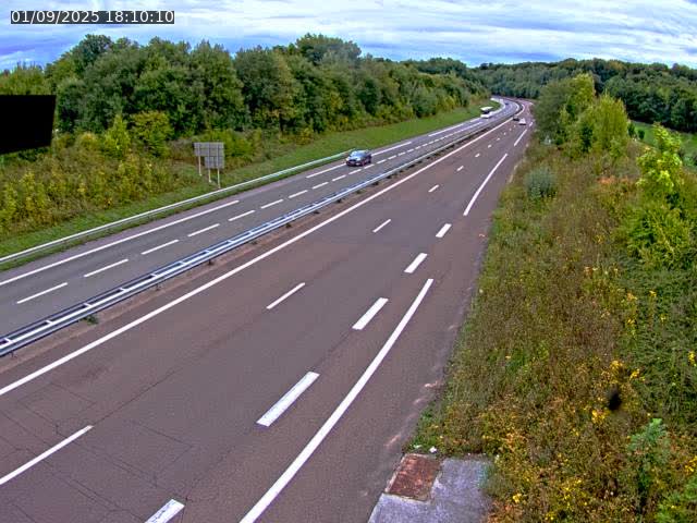Webcam sur la N19 à Lyoffans. Vue orientée vers Vesoul
