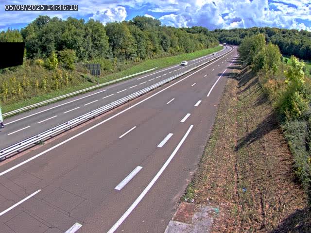 Webcam sur la N19 à Lyoffans. Vue orientée vers Vesoul