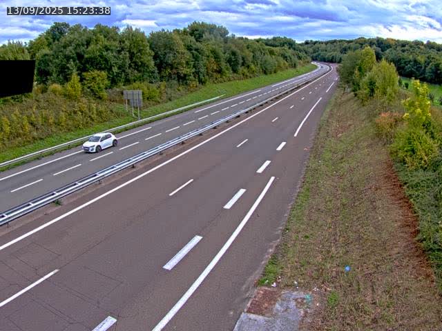 Webcam sur la N19 à Lyoffans. Vue orientée vers Vesoul