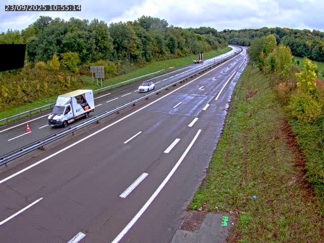 Webcam sur la N19 à Lyoffans. Vue orientée vers Vesoul