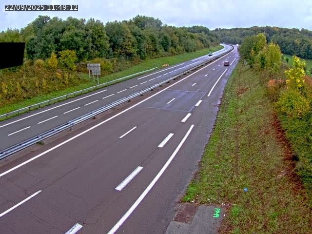Webcam sur la N19 à Lyoffans. Vue orientée vers Vesoul