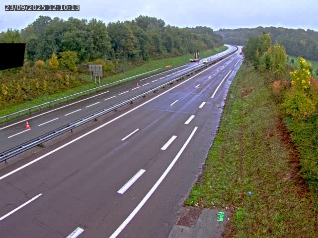 Webcam sur la N19 à Lyoffans. Vue orientée vers Vesoul