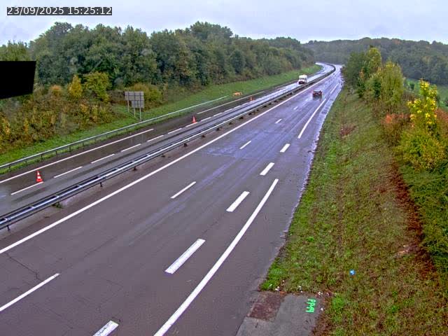 Webcam sur la N19 à Lyoffans. Vue orientée vers Vesoul